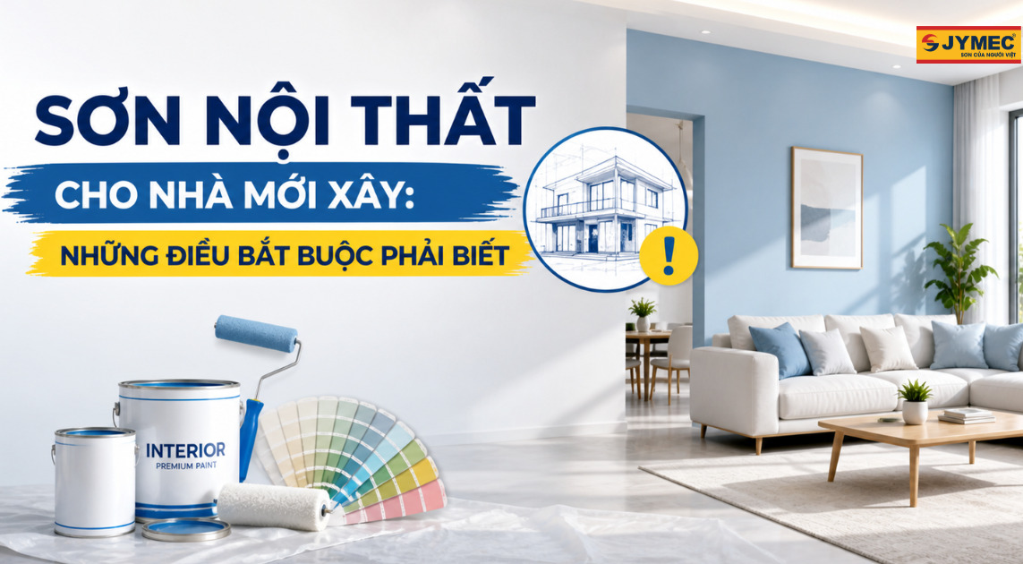 Sơn nội thất cho nhà mới xây: Những điều bắt buộc phải biết