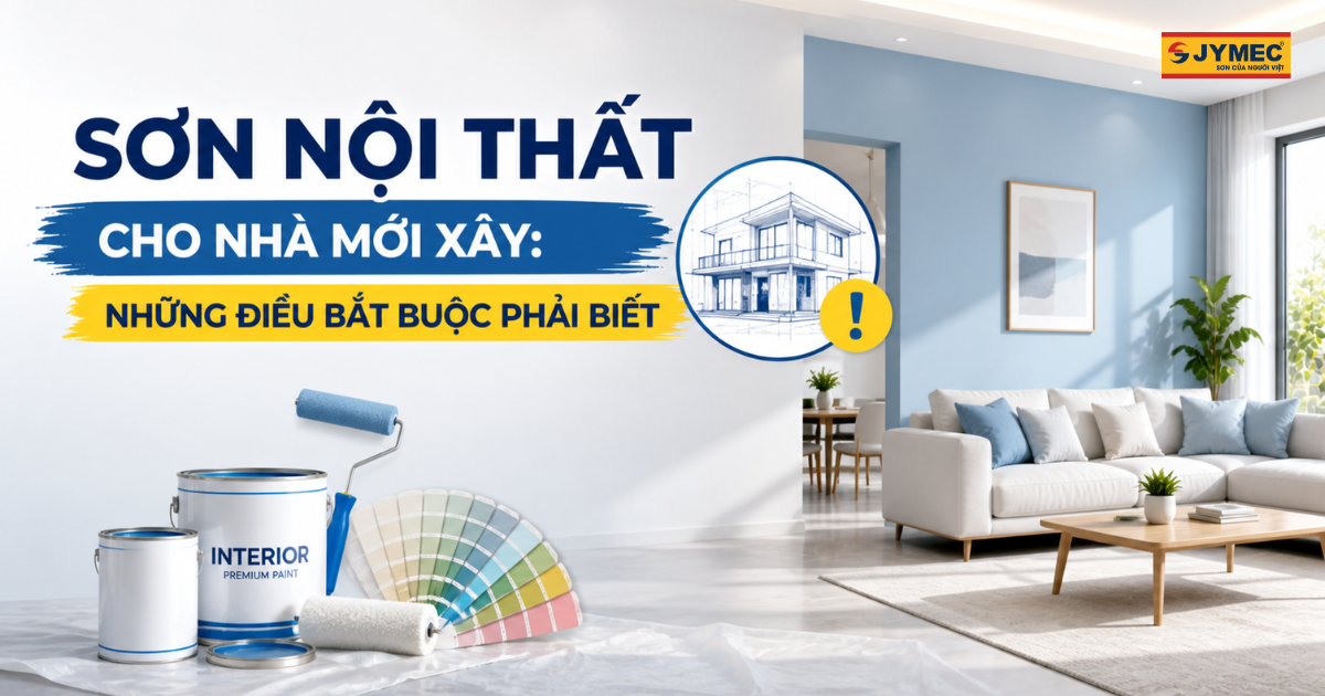 Sơn nội thất cho nhà mới xây: Những điều bắt buộc phải biết