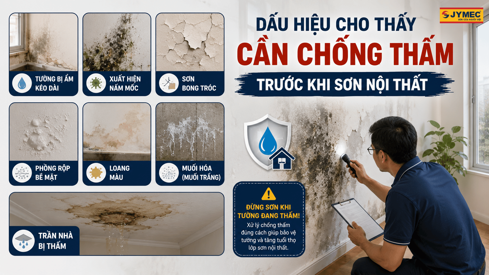 Dau Hieu Cho Thay Can Chong Tham Truoc Son Noi That