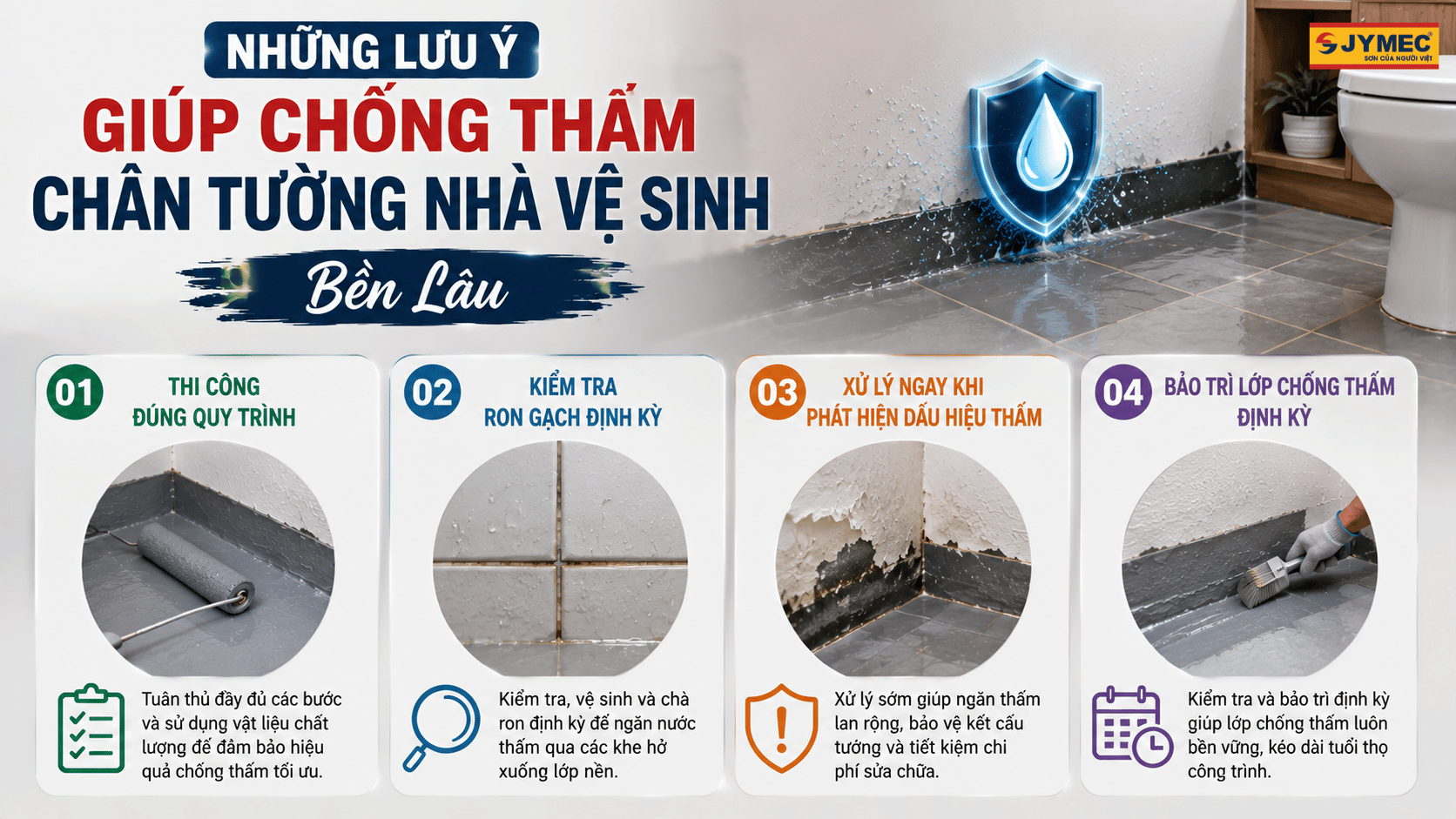 Luu Y Giup Chong Tham Chan Tuong Nha Ve Sinh Ben Lau