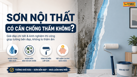 Sơn nội thất có cần chống thấm không? Khi nào bắt buộc phải chống thấm?