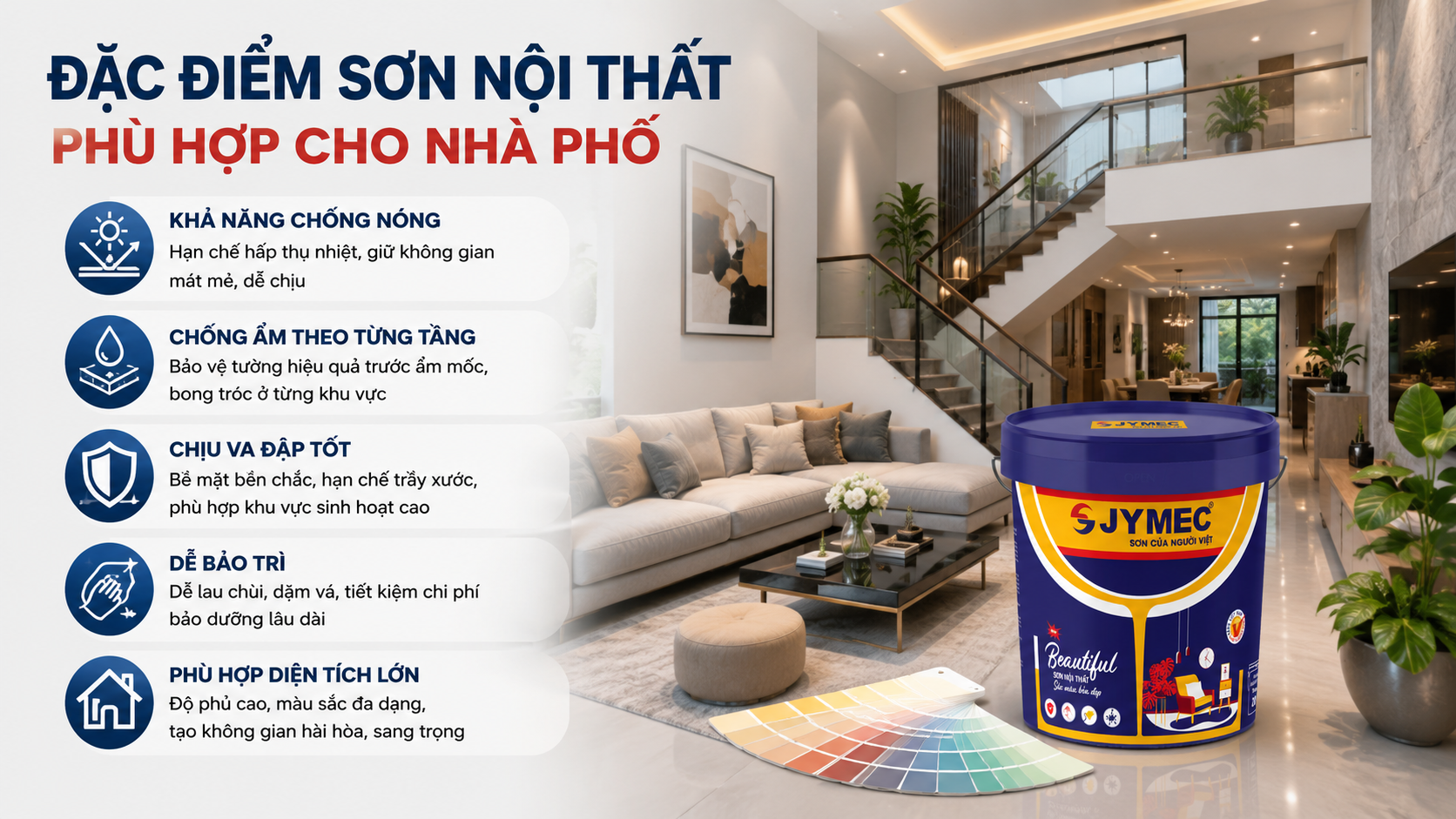 Son Noi That Phu Hop Cho Nha Pho