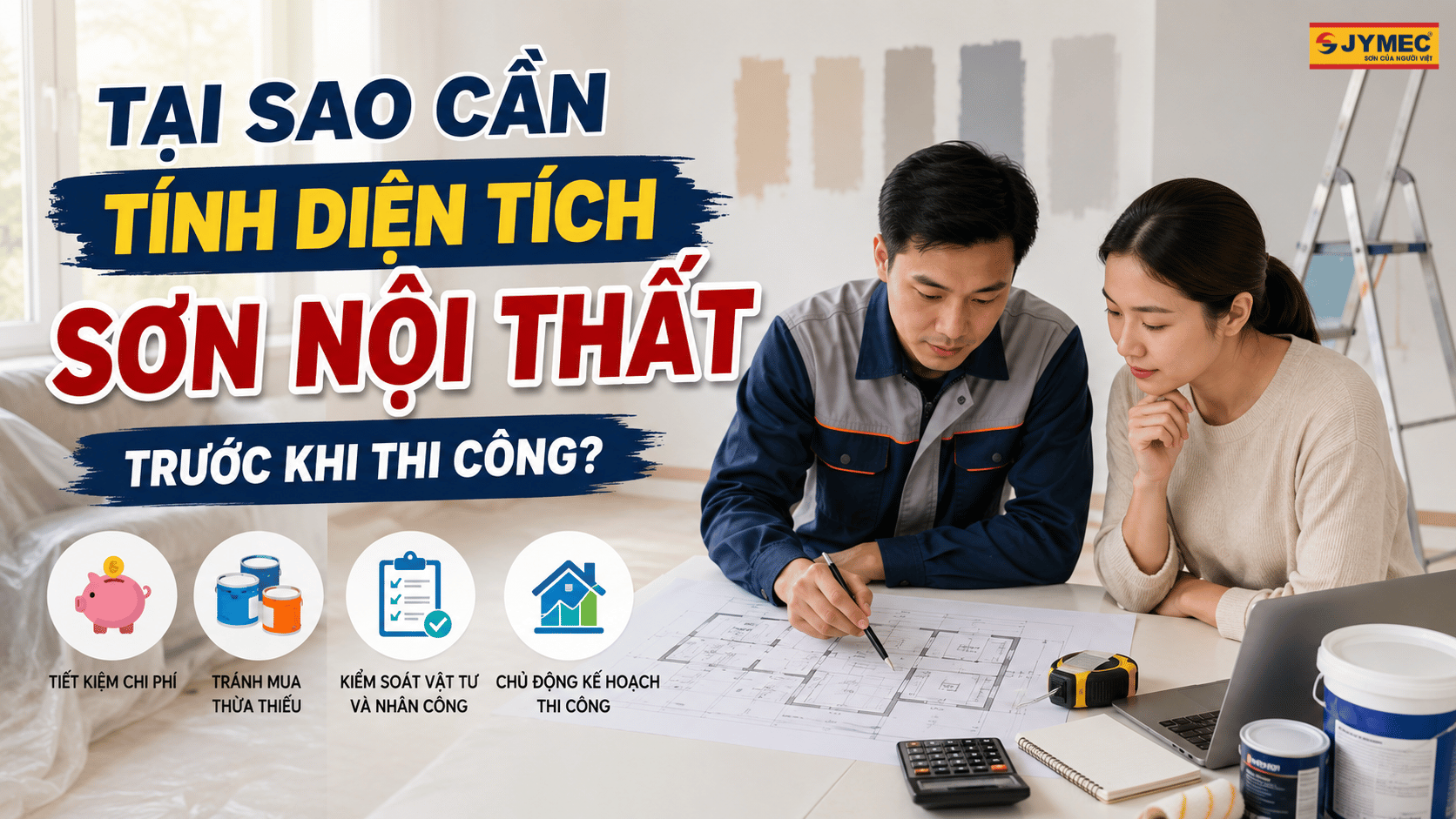 Tai Sao Can Tinh Dien Tich Son Noi That Truoc Thi Cong