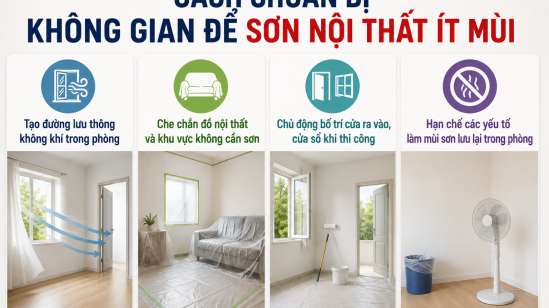 Hướng Dẫn Sơn Nội Thất Không Mùi, An Toàn Cho Gia Đình Có Trẻ Nhỏ