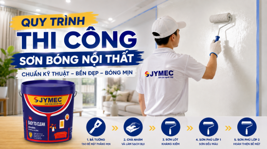 Quy Trình Thi Công Sơn Bóng Nội Thất Chuẩn Kỹ Thuật: Đẹp & Bền 