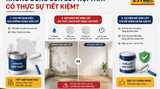 Sơn lót nội thất có giúp tiết kiệm chi phí? Lời khuyên từ chuyên gia