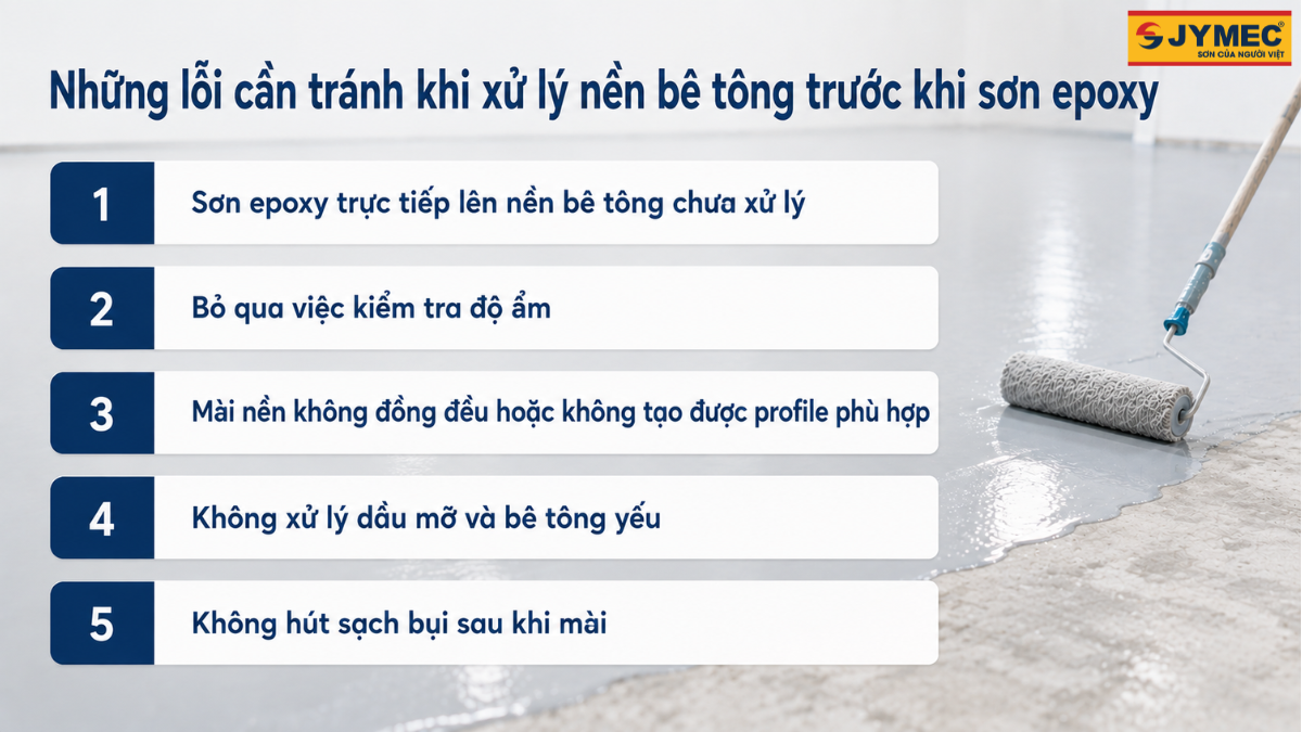Xu Ly Nen Be Tong Truoc Khi Son Epoxy Quy Trinh Chuan 1