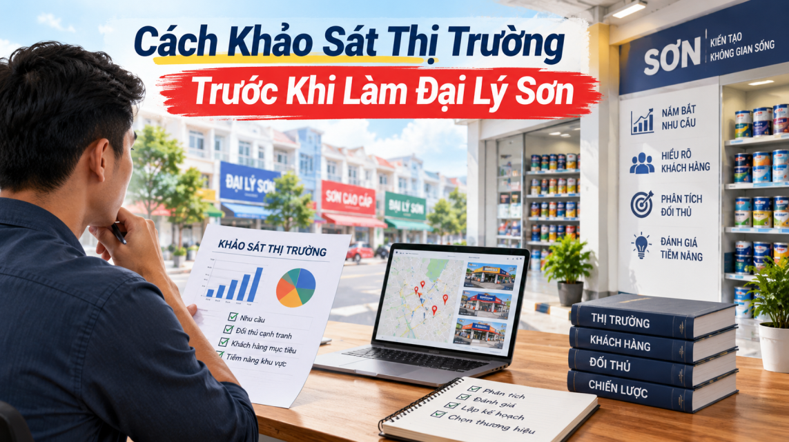 Cách Khảo Sát Thị Trường Trước Khi Làm Đại Lý Sơn