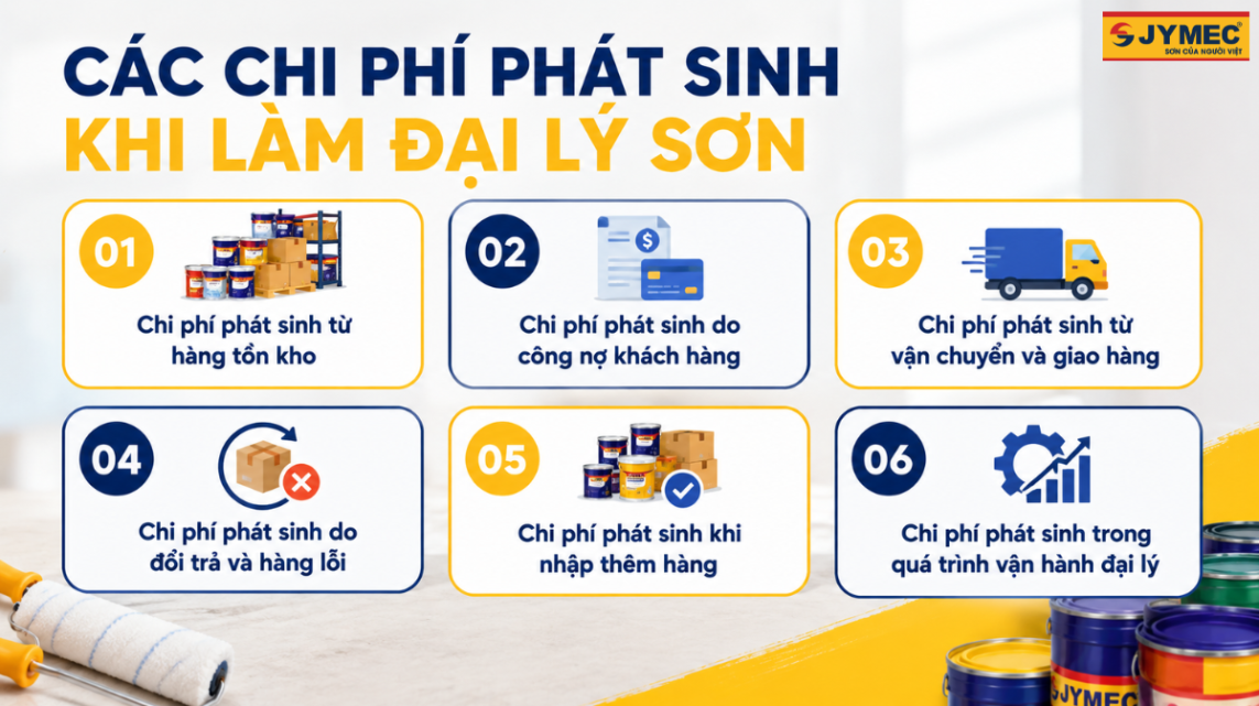 Chi Phí Phát Sinh Khi Làm Đại Lý Sơn Gồm Những Gì?