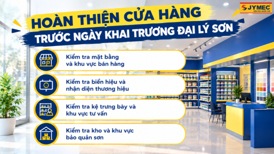 Chuẩn Bị Trước Ngày Khai Trương Đại Lý Sơn: Checklist A–Z