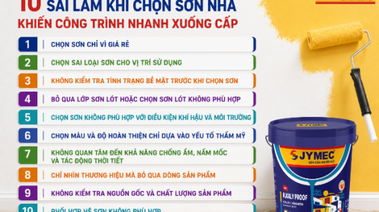 Sai Lầm Khi Chọn Sơn Nhà Khiến Công Trình Nhanh Xuống Cấp