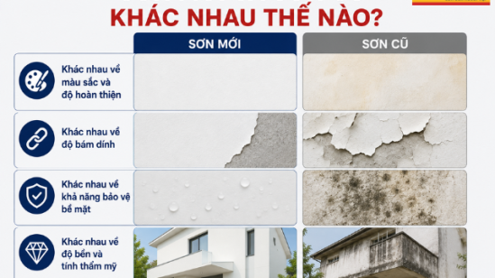 Sơn Mới Và Sơn Cũ Khác Nhau Thế Nào? Khi Nào Nên Thay Hệ Sơn?