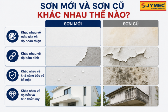 Sơn Mới Và Sơn Cũ Khác Nhau Thế Nào? Khi Nào Nên Thay Hệ Sơn?
