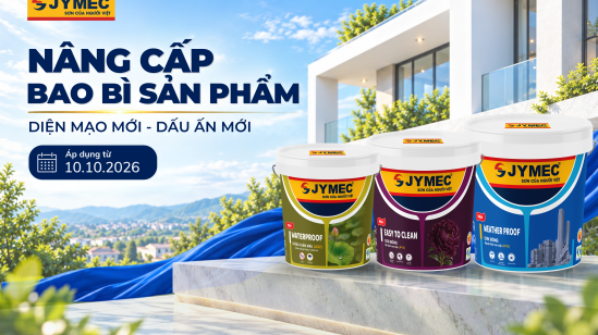 (Thông Báo) Sơn JYMEC Chính Thức Nâng Cấp Bao Bì Sản Phẩm từ 10/10/2026
