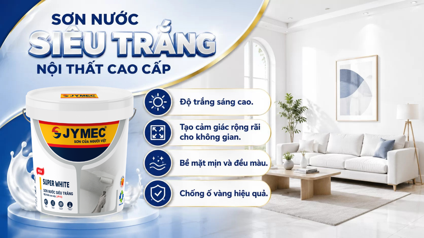Son Sieu Trang Noi That Cao Cap Jymec