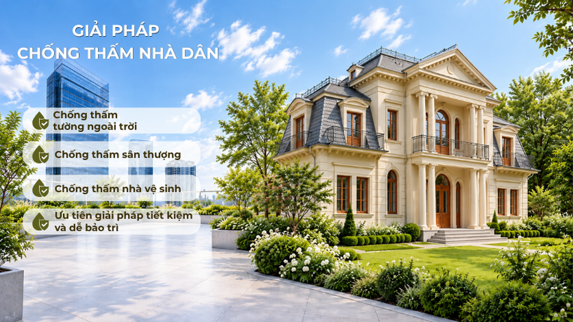 Giải pháp chông thấm cho nhà dân Giai Phap Chong Tham Nha Dan