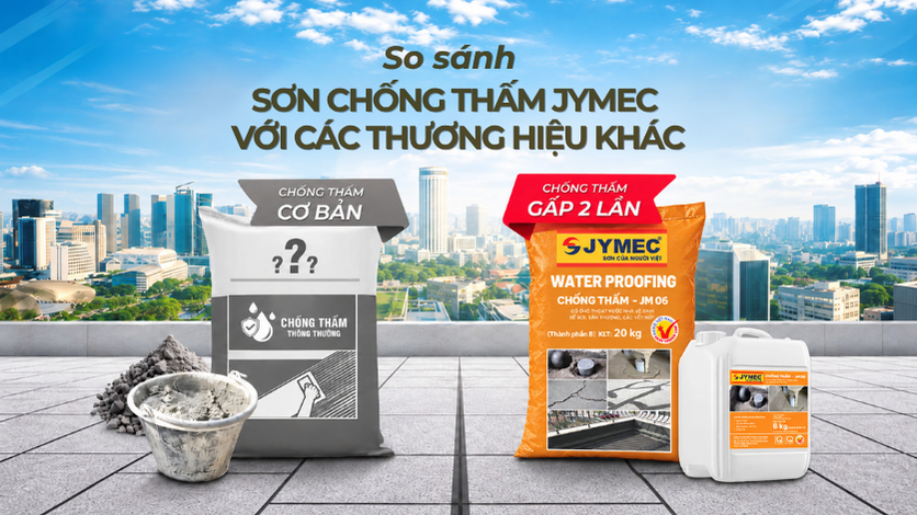 Sơn chống thấm JYMEC có điểm gì nổi bật so với thương hiệu khác Son Chong Tham Jymec
