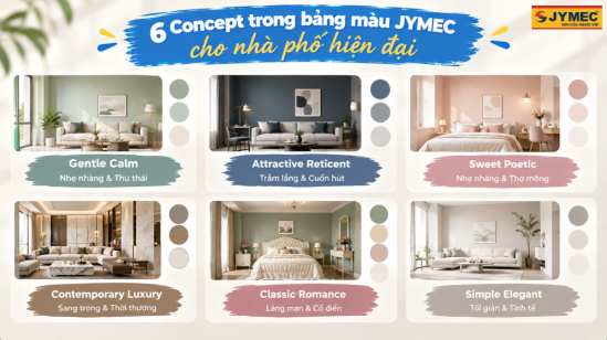 Bảng Màu Sơn Ngoại Thất Nhà Phố Hiện Đại , Sang Trọng Đẳng Cấp
