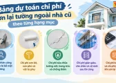 Chi Phi Son Lai Tuong Ngoai Nha Cu Gom Nhung Khoan Nao 2