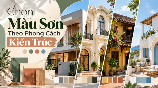 Cách Chọn Màu Sơn Theo Phong Cách Kiến Trúc Của Ngôi Nhà