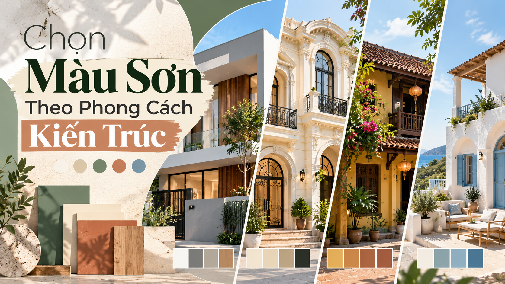 Cách Chọn Màu Sơn Theo Phong Cách Kiến Trúc Của Ngôi Nhà