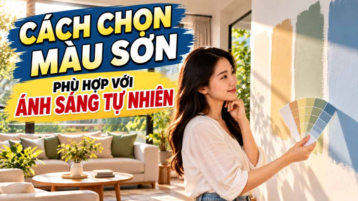 Cách Chọn Màu Sơn Phù Hợp Với Ánh Sáng Tự Nhiên