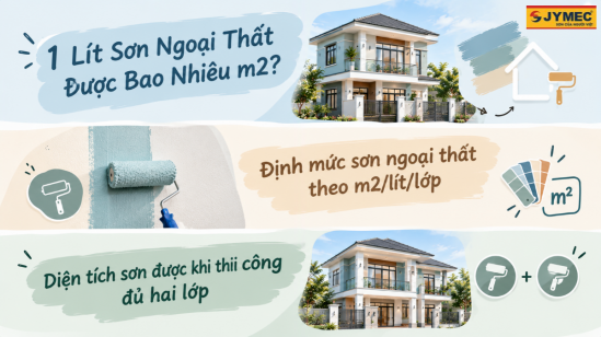 Định Mức Sơn Ngoại Thất: 1 Lít Sơn Được Bao Nhiêu m2?