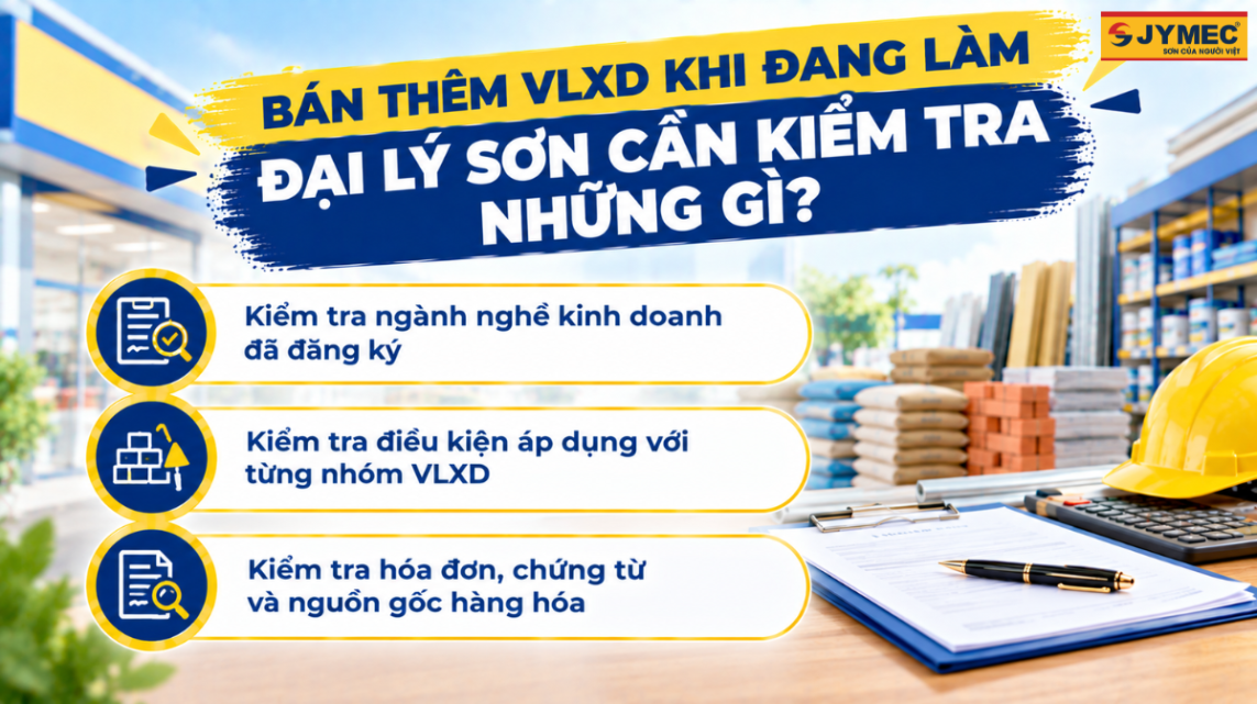 Mở Đại Lý Sơn Cấp 1 Có Được Kinh Doanh Thêm VLXD?
