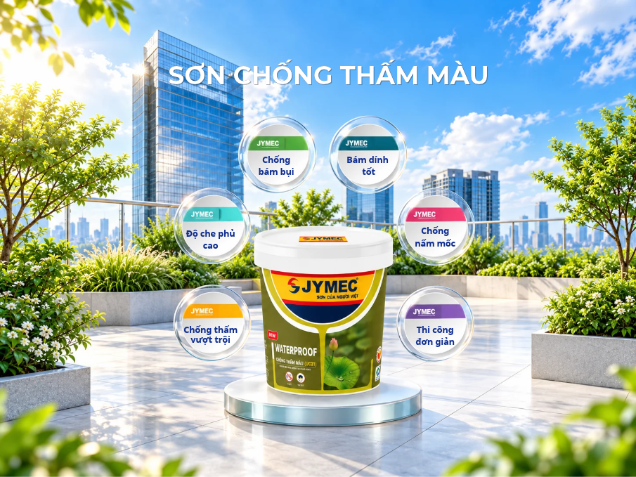 Sơn Chống Thấm Màu JYMEC Son Chong Tham Mau Jymec