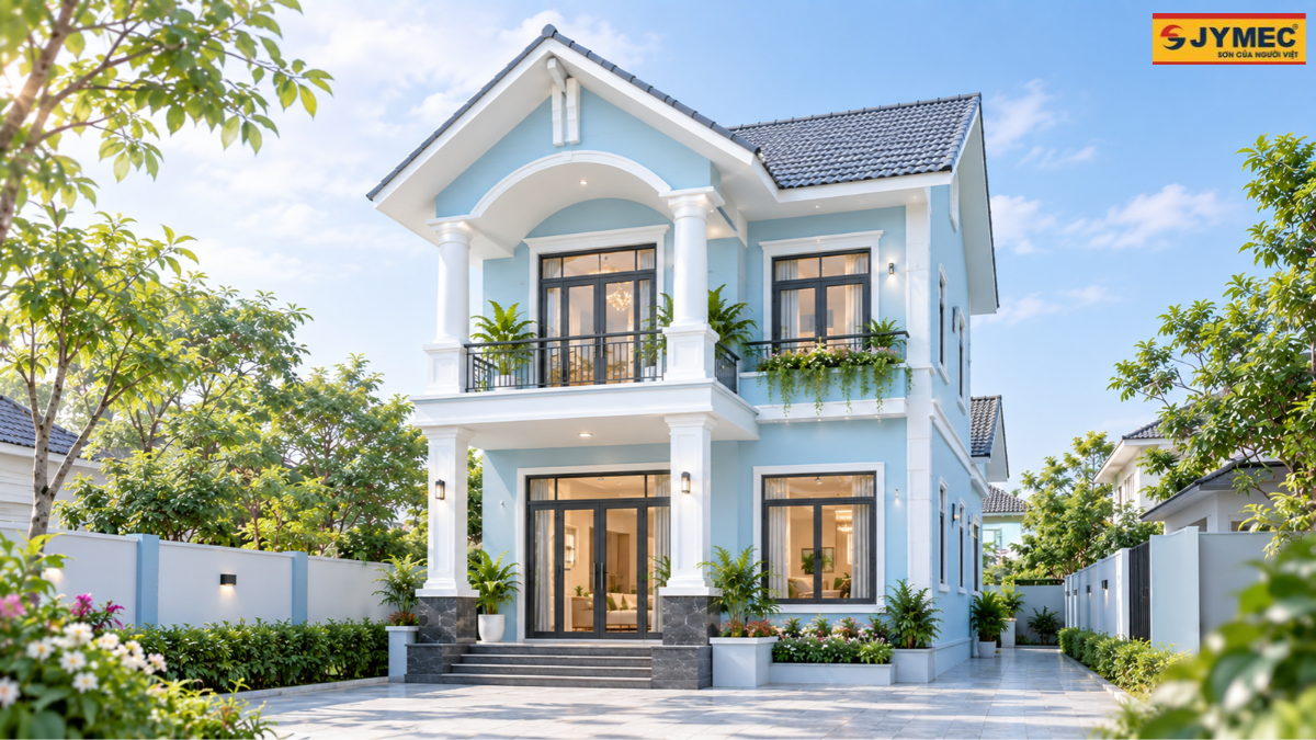 Son Ngoai That Mau Xanh Duong 25 Mau Dep Sang 22