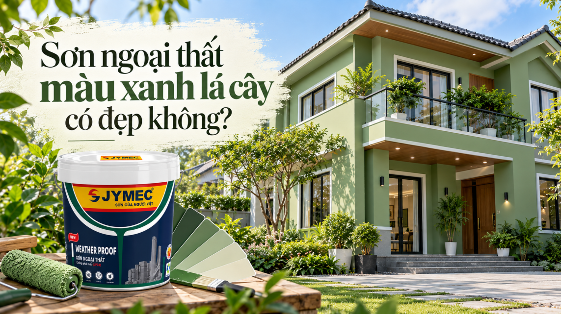 Sơn Ngoại Thất Màu Xanh Lá Cây: 20+ Mẫu Đẹp