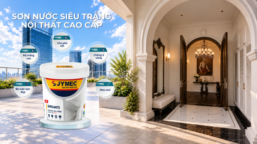 Sơn nước siêu trắng nội thất cao cấp Son Nuoc Sieu Trang Noi That Cao Cap